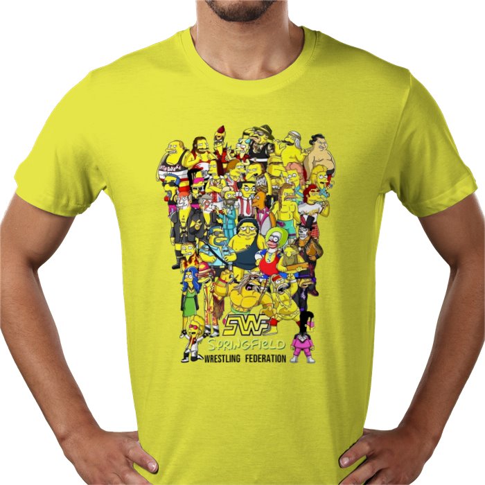 The Simpsons — WWF Parody T-Shirt