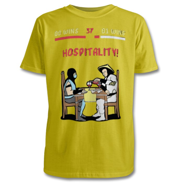 Mortal Kombat - Hospitality Wins T-shirt