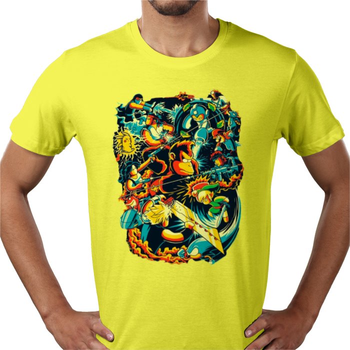 Retro Gamer Collage T-Shirt