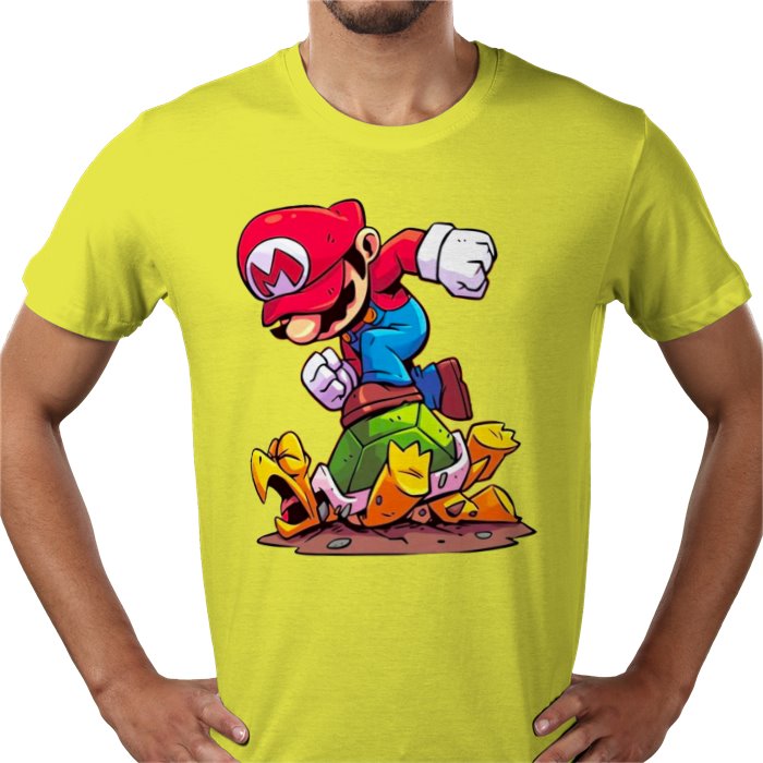 Super Mario Bros — Mario Crushing Turts T-Shirt