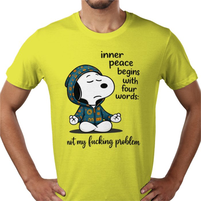 Inner Peace Starts With 4 Words - Snoopy T-shirt