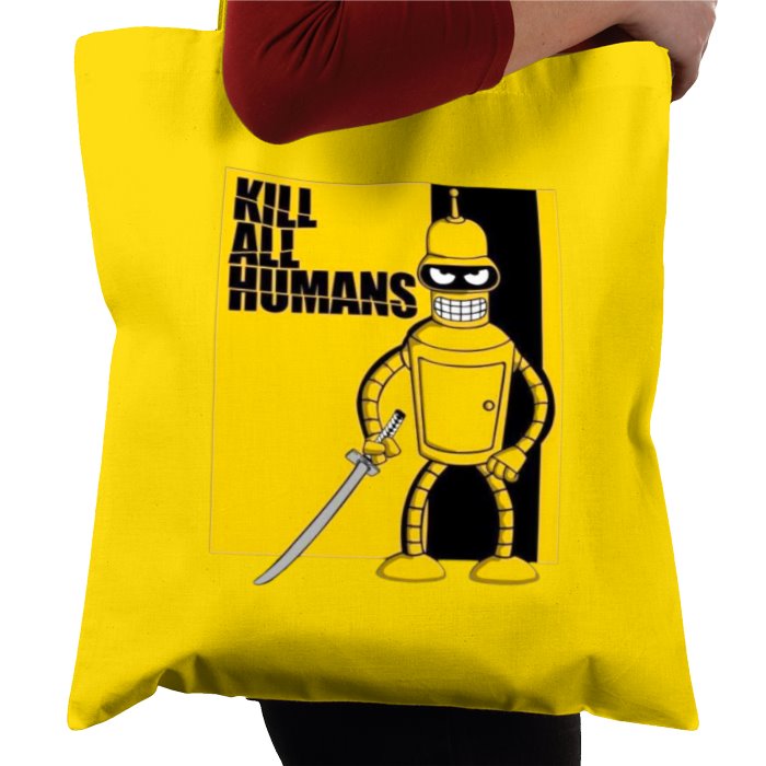 Futurama x Kill Bill - Kill All Humans Theme Tote Bag