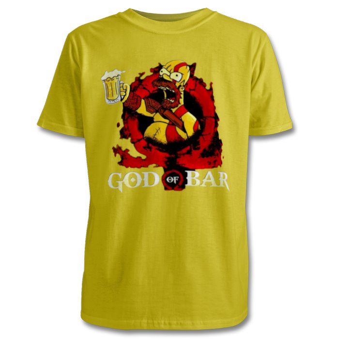 The Simpsons & God Of War - God Of Bar T-shirt