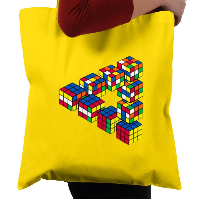 Rubik's Theme Tote Bag