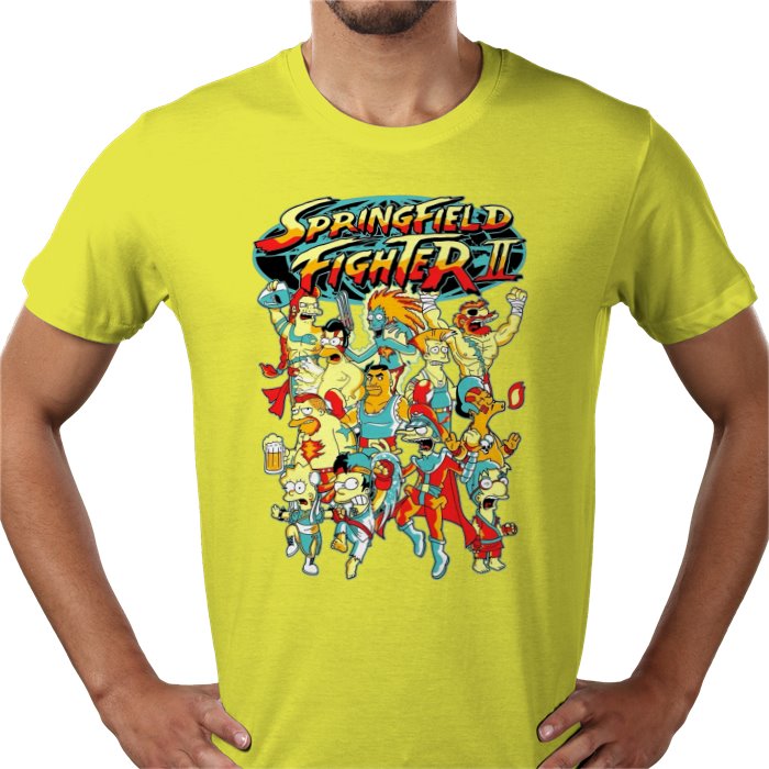 The Simpsons x Street Fighter 2 Parody T-Shirt