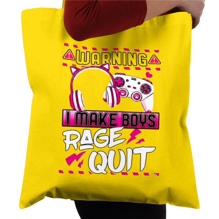 I Make Boys Rage Quit Tote Bag