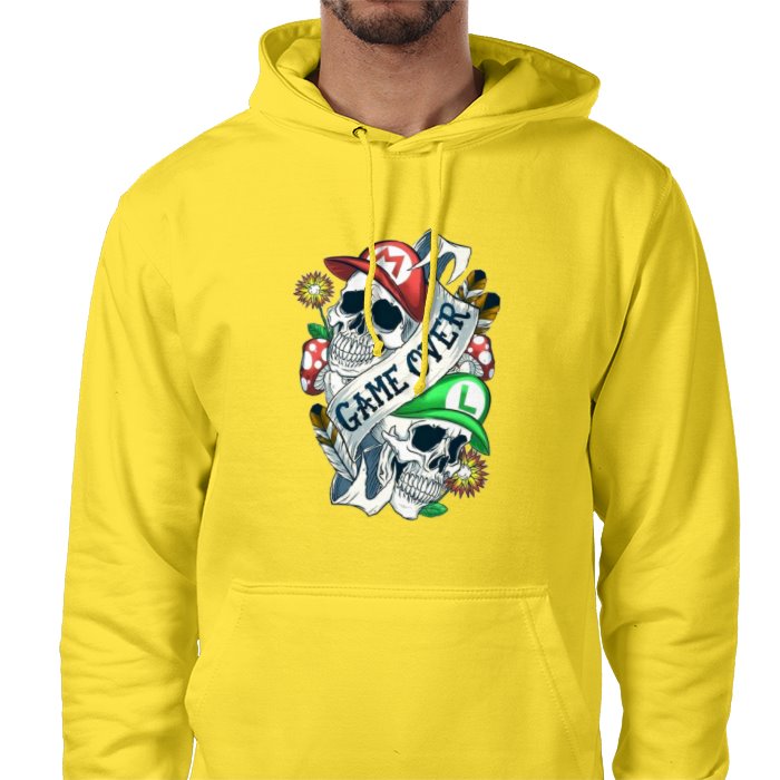 Super Mario - Game Over Tattoo Style Value Hoodie